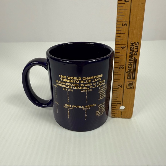 Toronto Blue Jays 1993 World Champions MLB Baseball Coffee Mug Navy Blue Hunter - Picture 11 of 12